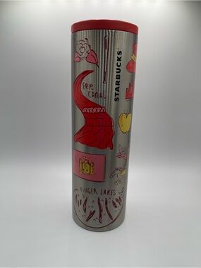Starbucks Red, Pink & Yellow Erie Canal Stainless Travel Tumbler